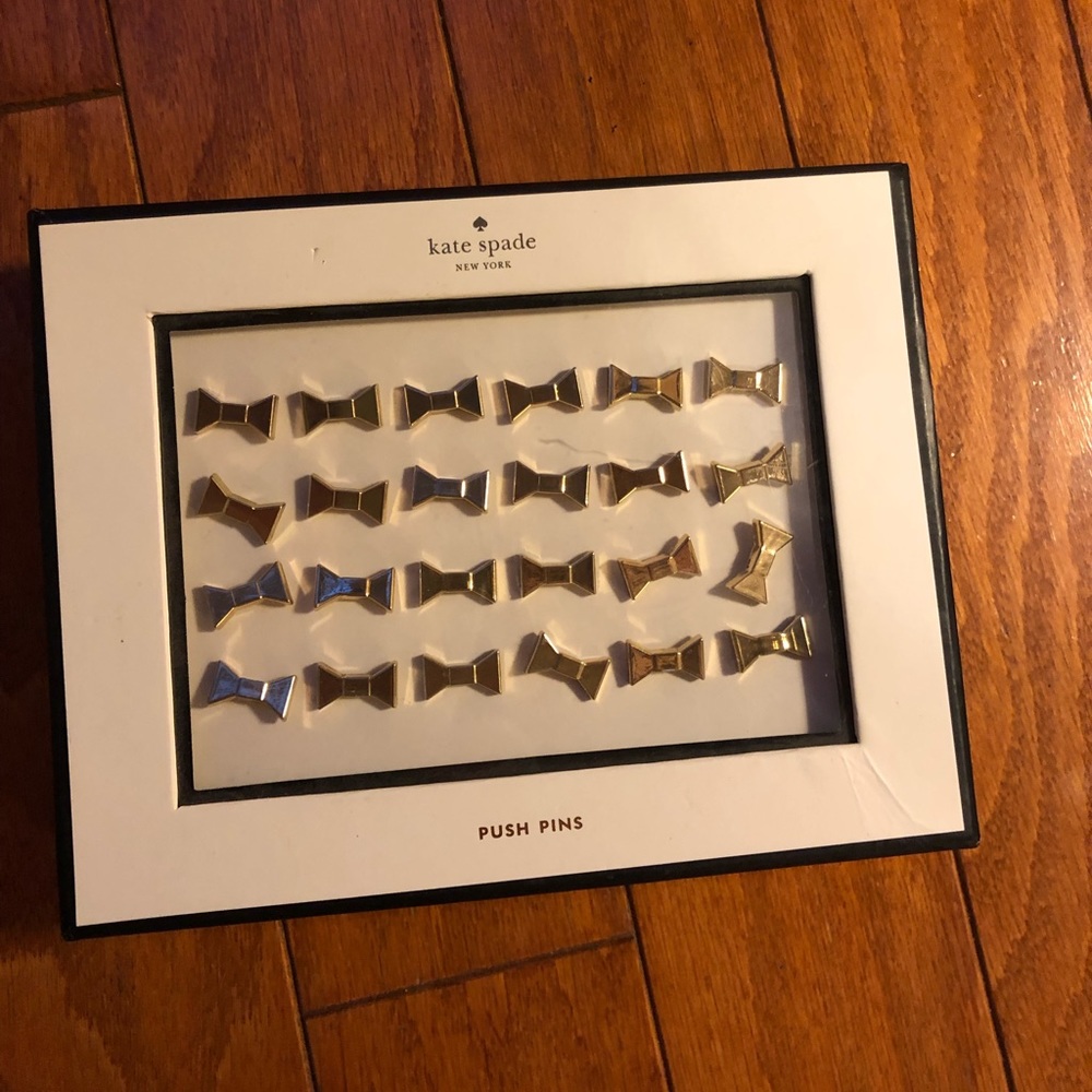 Kate Spade Bow office pushpins